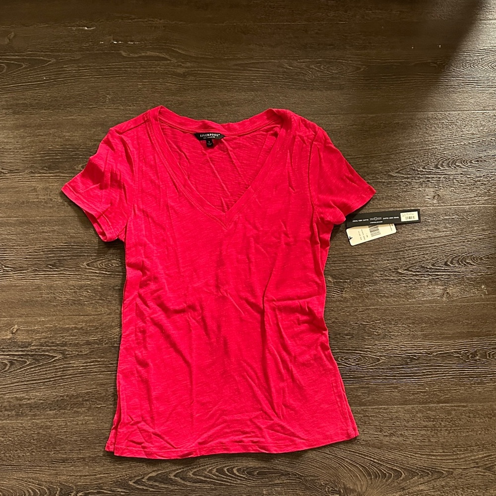 Liverpool Women's Vivid Red Short Sleeve Tee